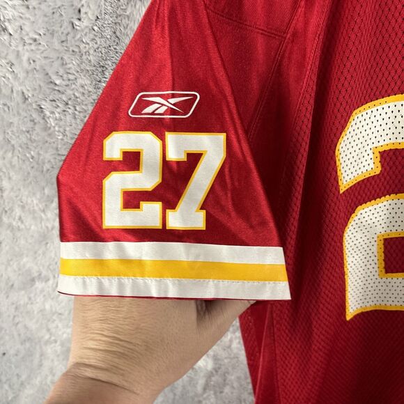 REEBOK NFL KANSAS CITY CHIEFS JERSEY #27 L. JOHNSON YOUTH BOYS XL - Picture 4 of 8